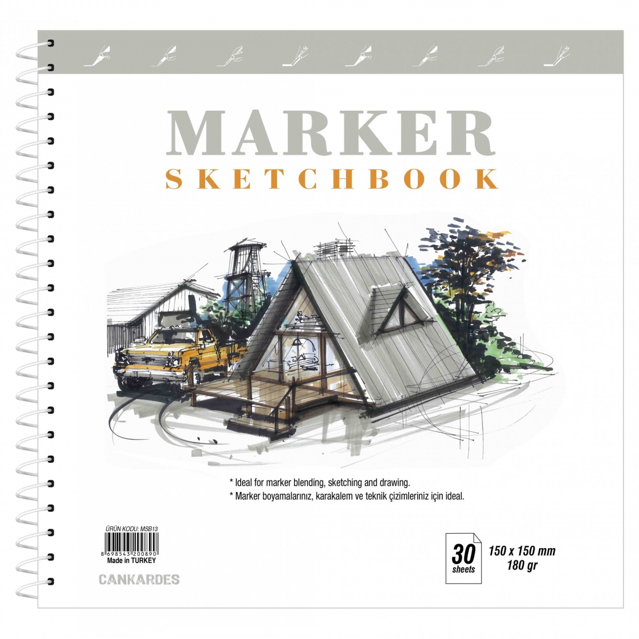 Marker Sketchbook 15x15
